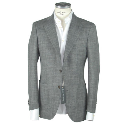 Emilio Romanelli Blazer gris de lana para hombre