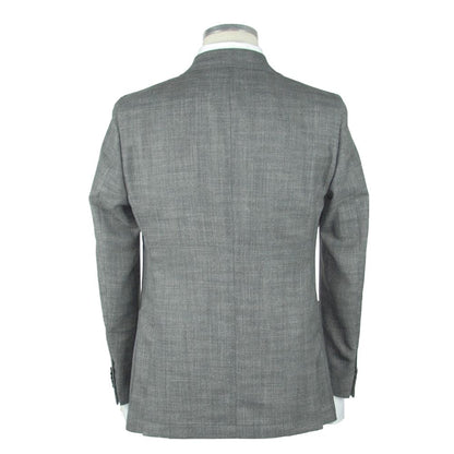 Emilio Romanelli Blazer gris de lana para hombre