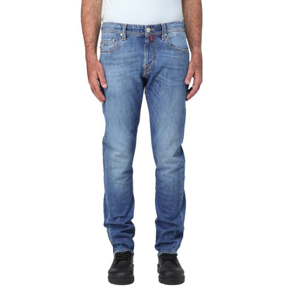 Tramarossa Blue Cotton Jeans för män