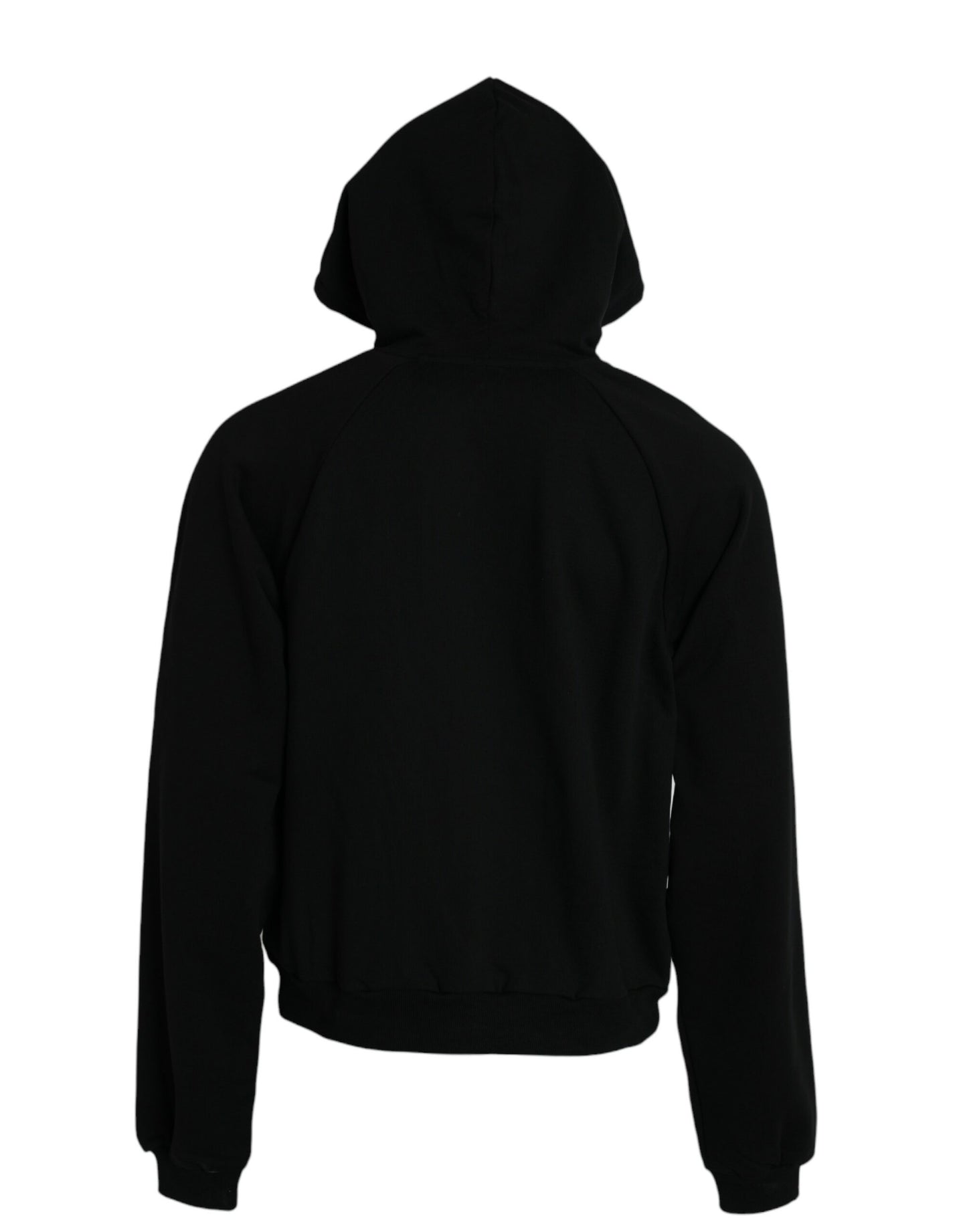 Balenciaga Black Cotton Logo Hood Pullover Sweatshirt Sweatshirt