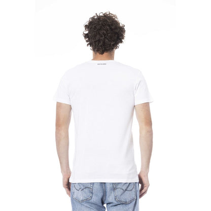 Camiseta de algodón blanca de Trussardi Beachwear