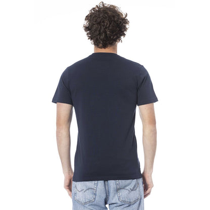 Cavalli Class Blue Cotton Men T-Shirt