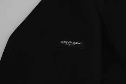 Dolce &amp; Gabbana Svart Wool Stretch Väst formell klänning