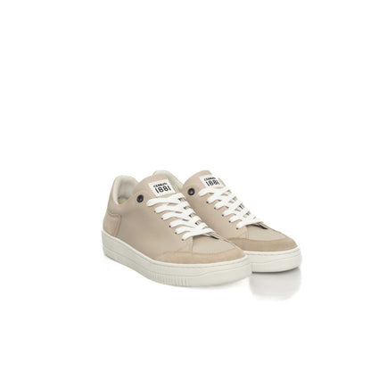 Zapatillas Cerruti 1881 de piel beige para mujer