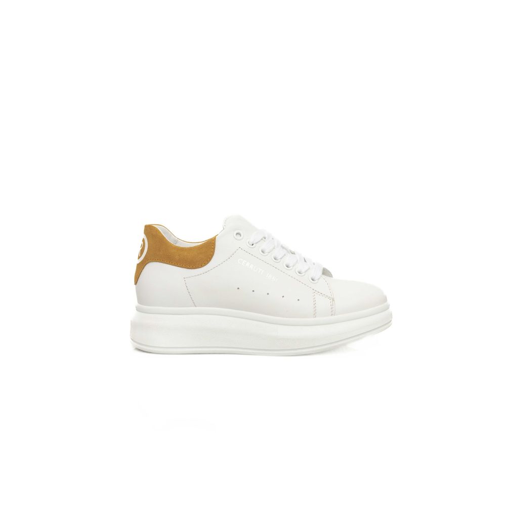 Zapatillas Cerruti 1881 de piel blanca para mujer