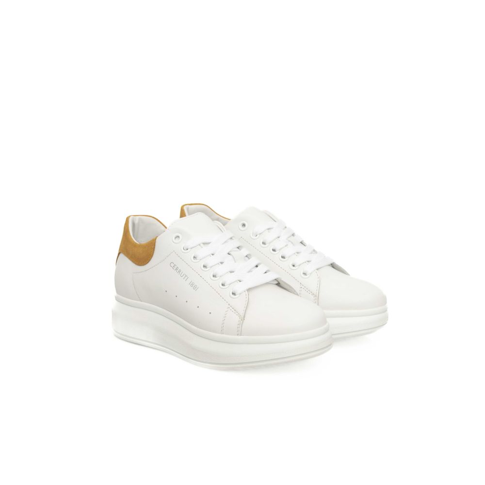 Zapatillas Cerruti 1881 de piel blanca para mujer