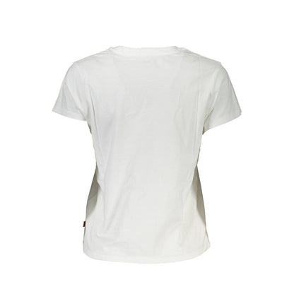 Levi's White Cotton Tops &amp; T-Shirt