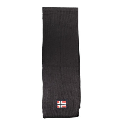 Norway 1963 Black Acrylic Scarf