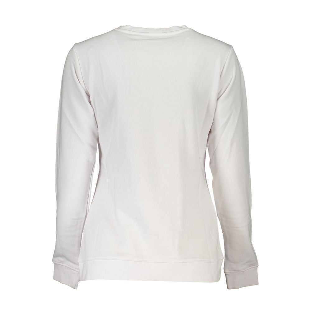 Cavalli Class White Cotton Sweater