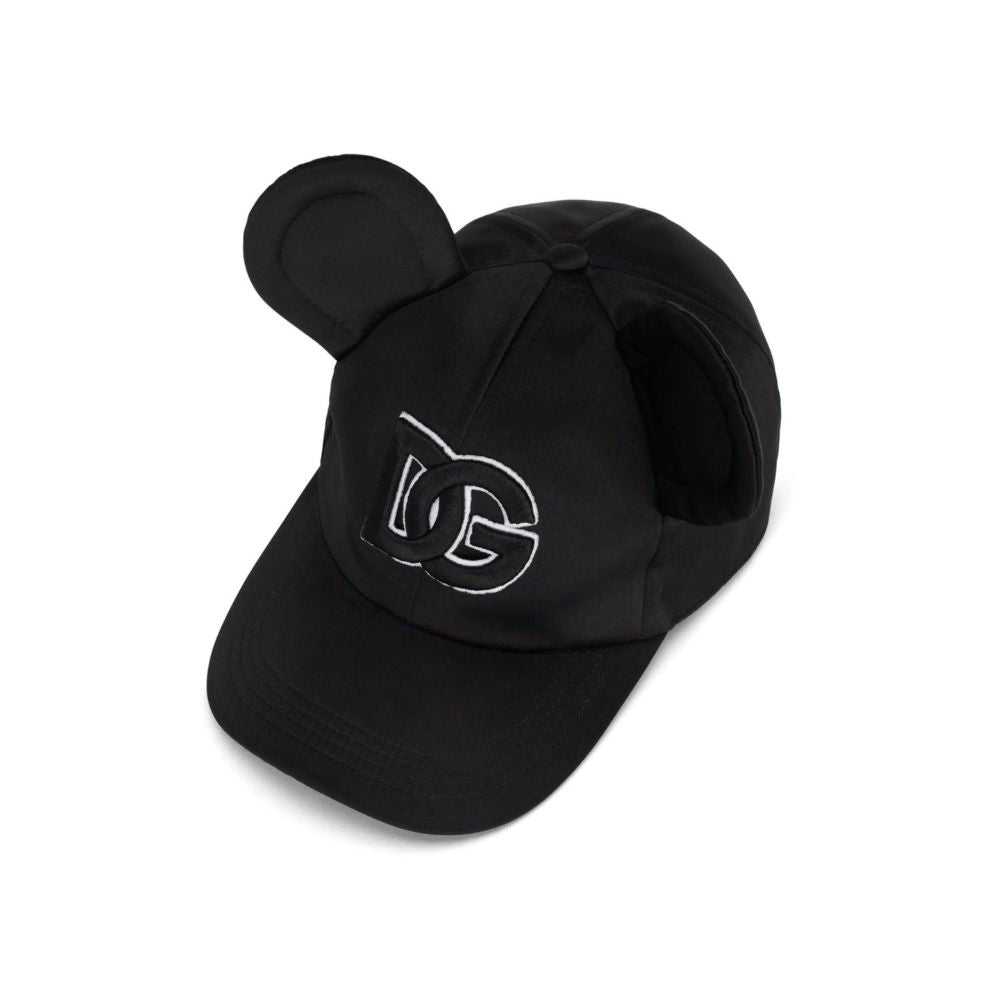 Sombrero de poliéster negro Dolce &amp; Gabbana