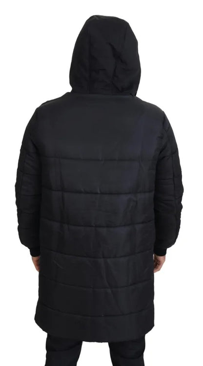 Dolce &amp; Gabbana Svart Nylon Hooded Parka Vinterjacka