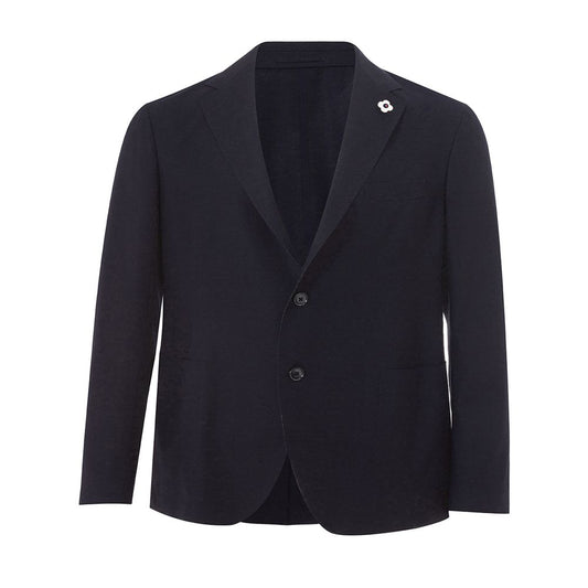 Elegant Blue Cotton Lardini Jacket