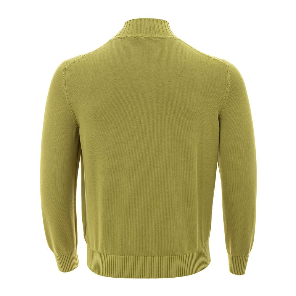 Cárdigan elegante de algodón verde Gran Sasso para hombre