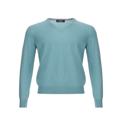 Gran Sasso Turquoise Cashmere Sweater Elegance