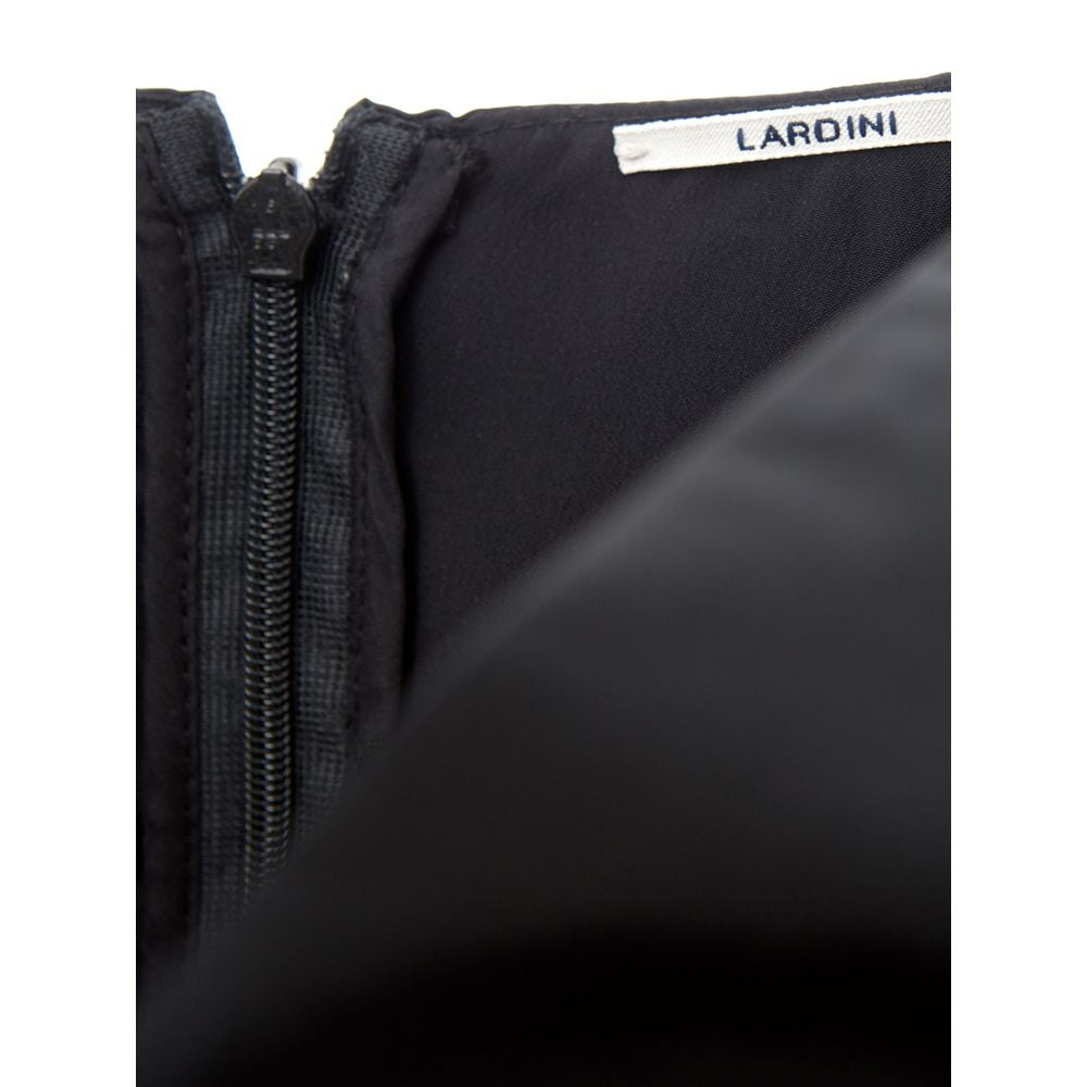 Vestido elegante de poliéster negro Lardini