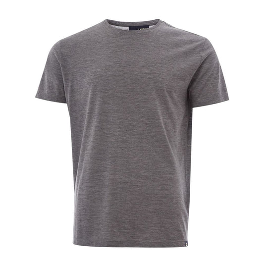 Camiseta elegante de diseño de lana gris Lardini