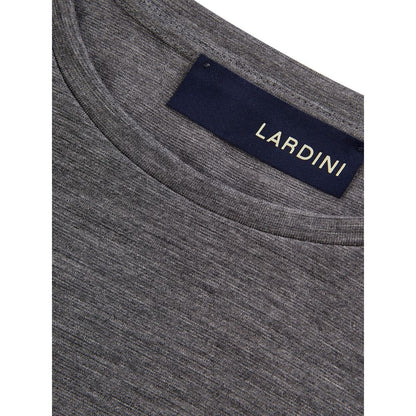 Lardini Elegant grå ylle designer T-shirt