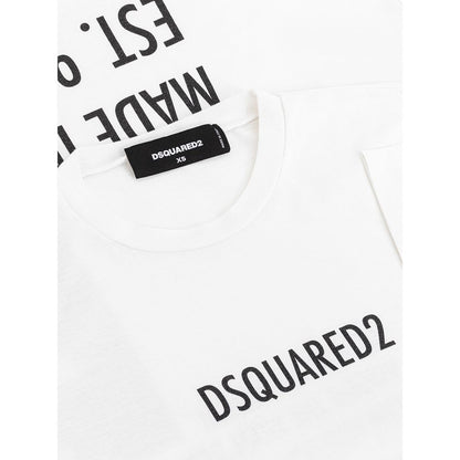 Dsquared² Elegant vit bomullstopp för snygga kvinnor