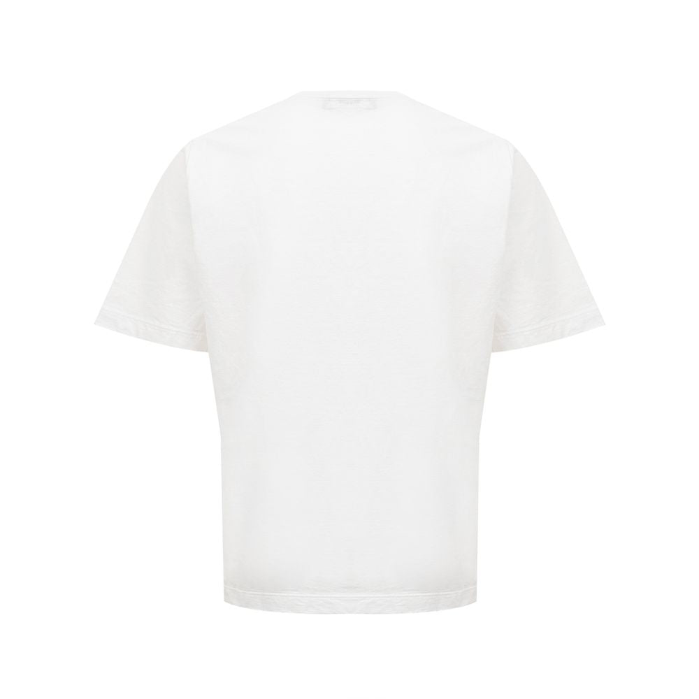 Dsquared² Elegant vit t-shirt i bomull för snygga kvinnor