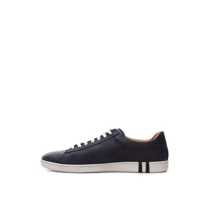 Bally Elegant blå läder sneakers för män