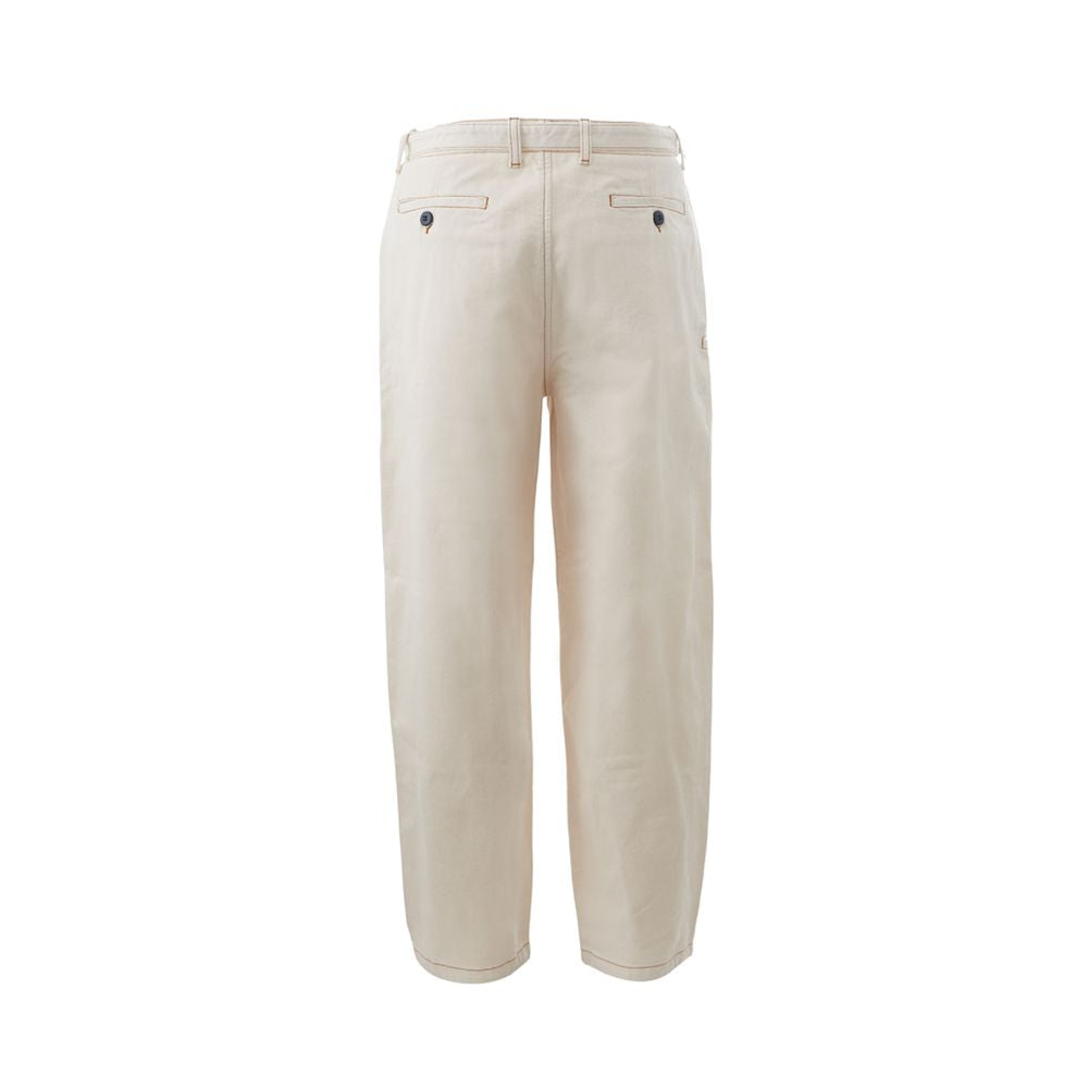 Emporio Armani Beige Cotton Chic Byxa