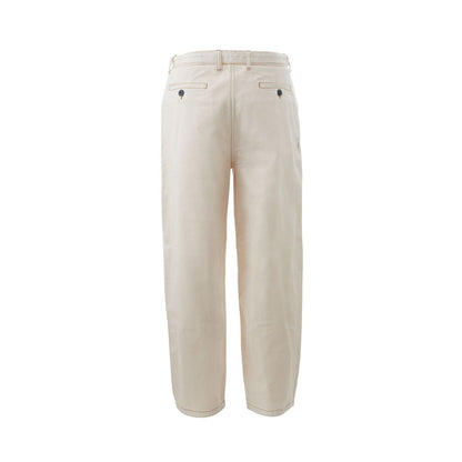 Emporio Armani Beige Cotton Chic Byxa