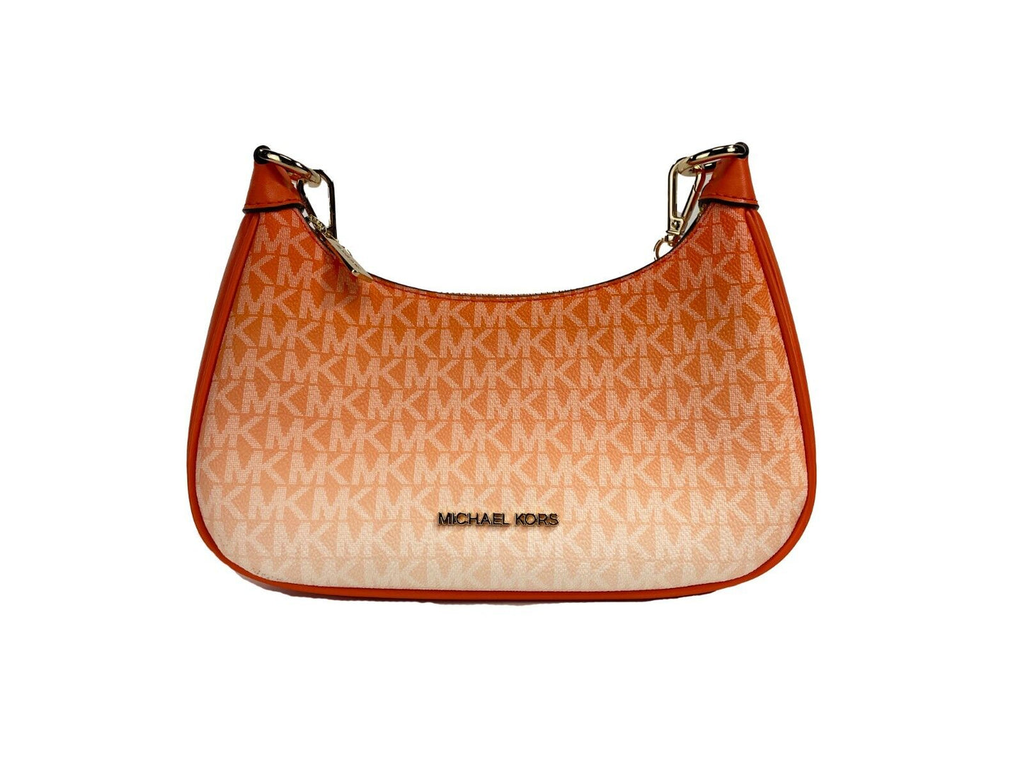 Bolso bandolera mediano con cremallera de PVC Cora de Michael Kors