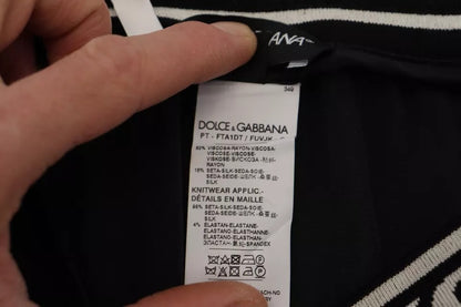 Dolce &amp; Gabbana svart joggingbyxa bomullsbyxor