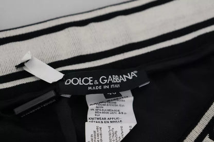 Dolce &amp; Gabbana svart joggingbyxa bomullsbyxor