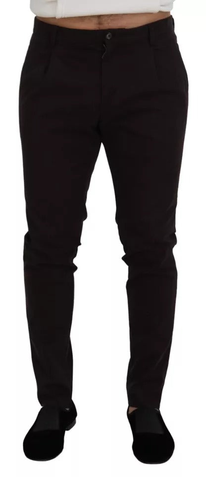 Dolce &amp; Gabbana Bruna Skinny Men Stretchbyxor i bomull