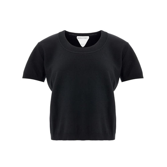 Bottega Veneta Black Cashmere Toppar &amp; T-shirt