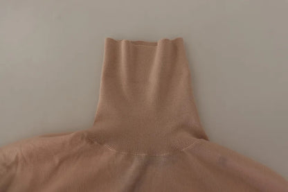 Dolce &amp; Gabbana Beige Cashmere Tröja med turtleneck