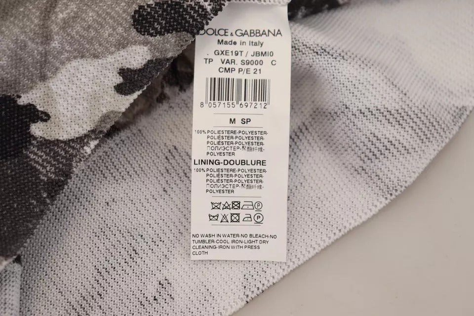 Dolce &amp; Gabbana tröja i svart polyester med rund hals