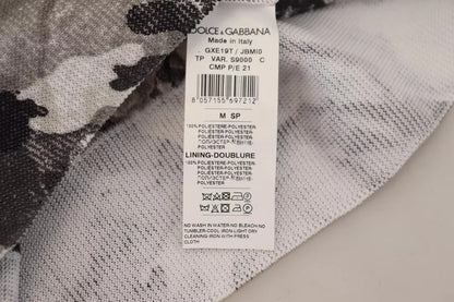 Dolce &amp; Gabbana tröja i svart polyester med rund hals