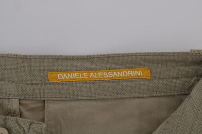 Daniele Alessandrini Beige Slim Fit Chinos för sofistikerad stil