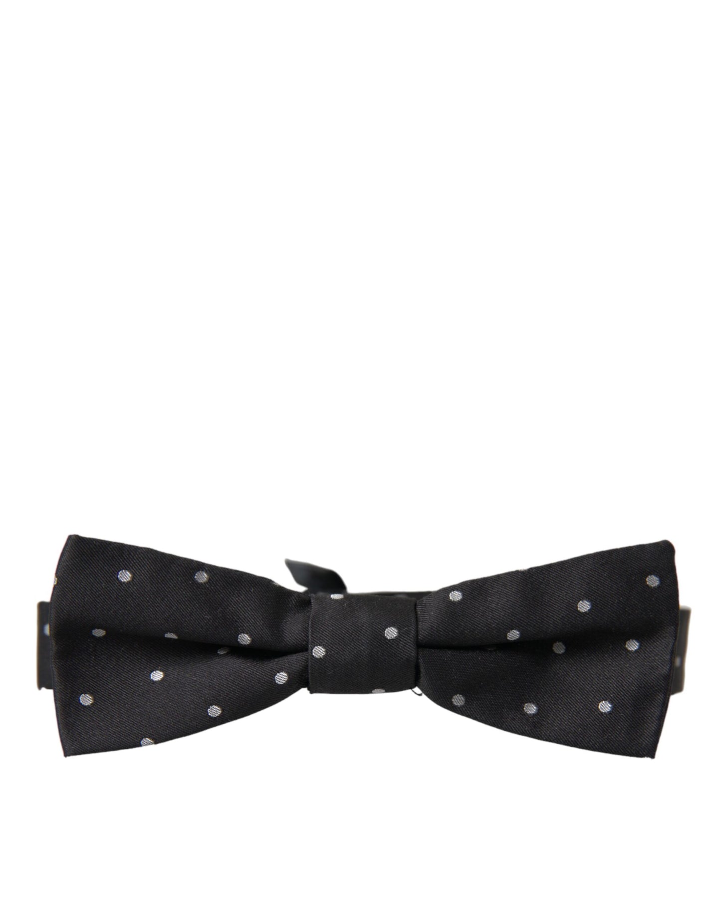 Dolce &amp; Gabbana Svart Vit Polka Dot Silk Herr Neck fluga