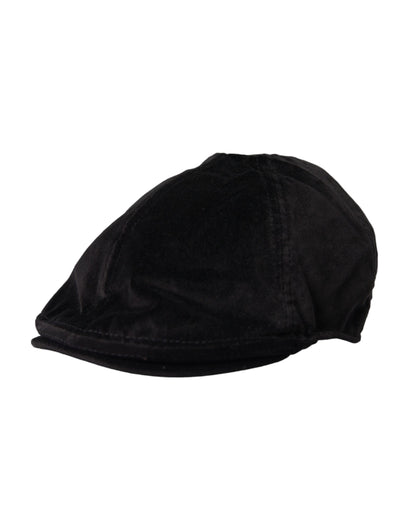 Gorra de vendedor de periódicos de algodón con corona negra de Dolce &amp; Gabbana para hombre