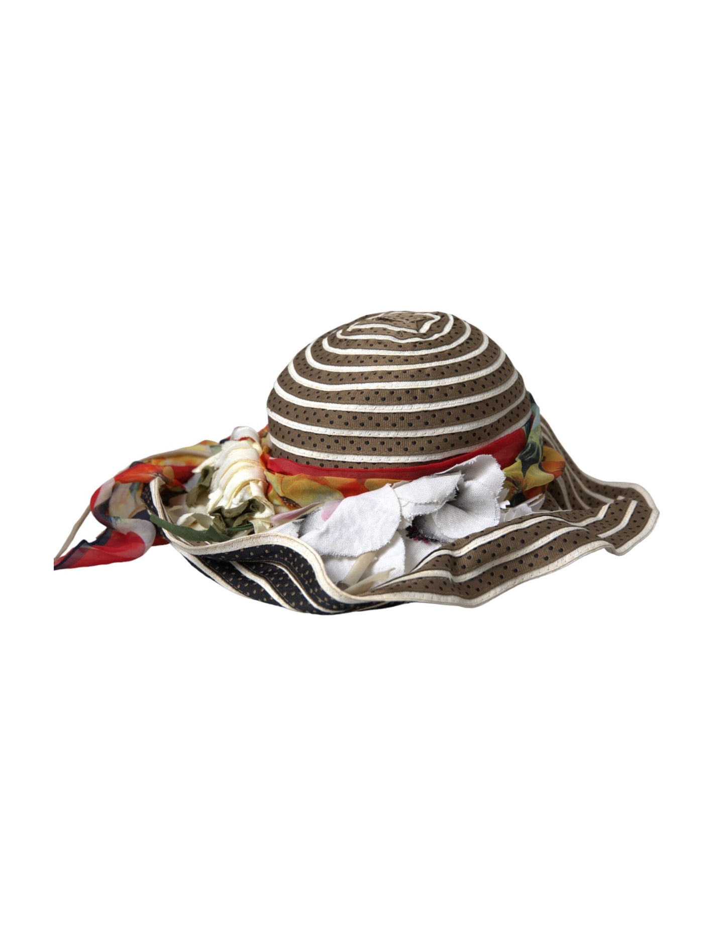 Dolce &amp; Gabbana Multicolor Fantasy Floppy Hatt med bred brätte