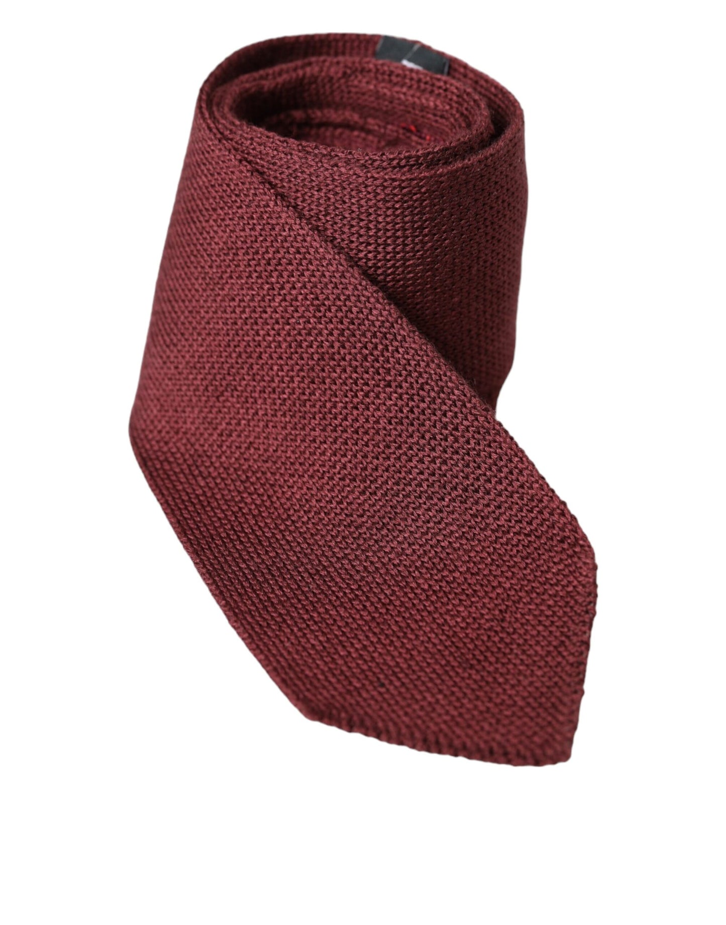 Dolce &amp; Gabbana Bordeaux 100 % sidenmönstrad klassisk slips för män