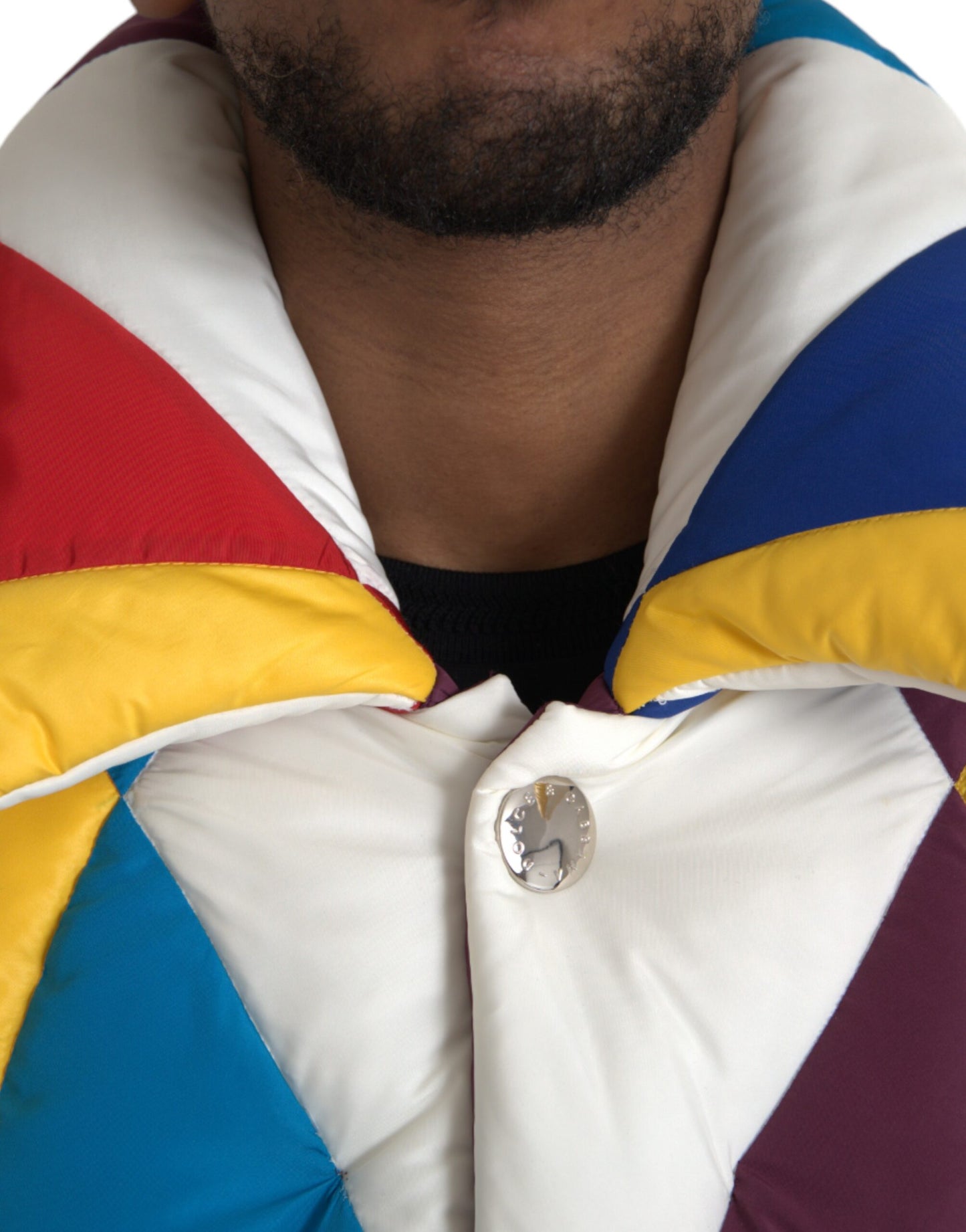 Dolce &amp; Gabbana Multicolor Windbreaker Pufferjacka Herr