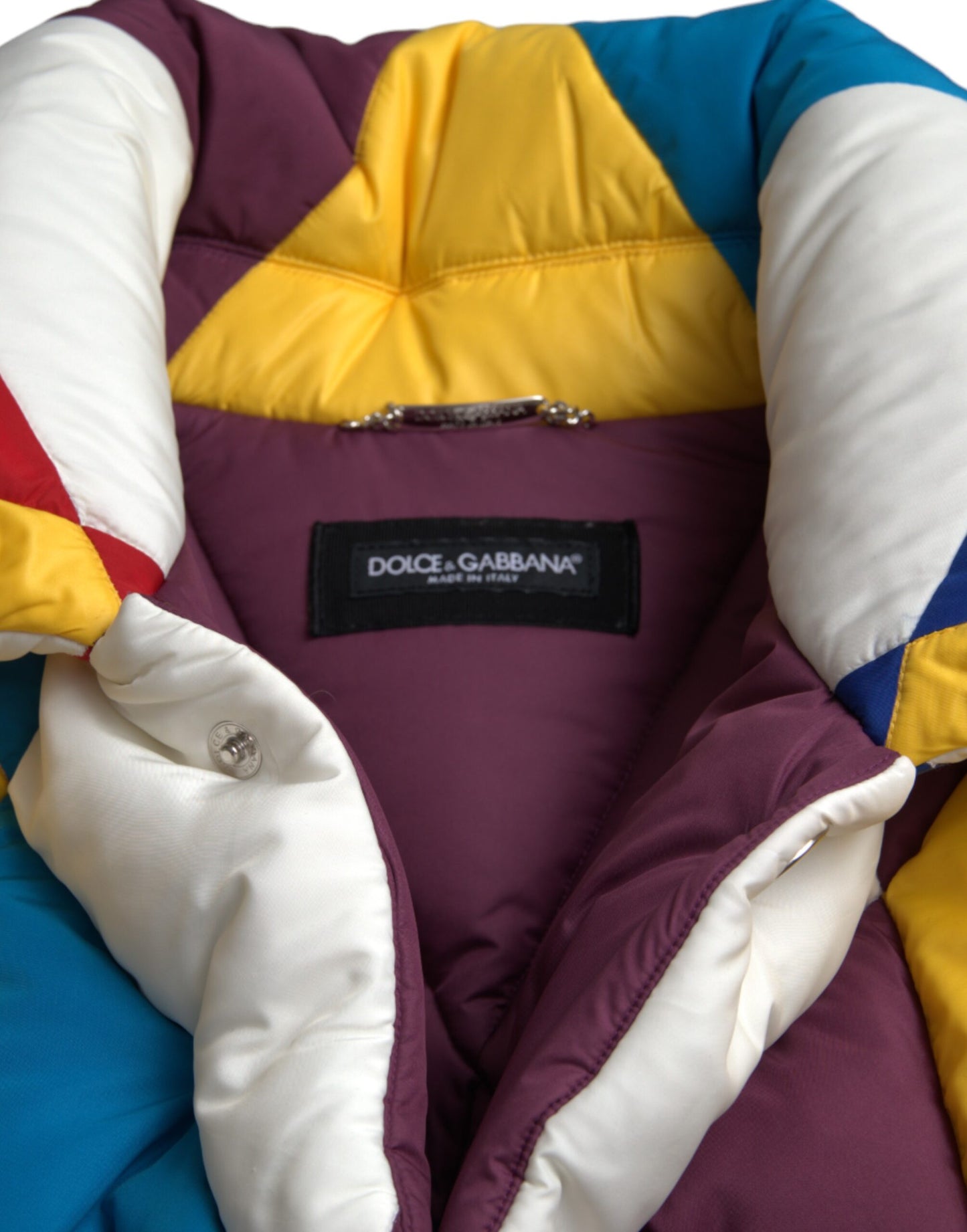 Dolce &amp; Gabbana Multicolor Windbreaker Pufferjacka Herr