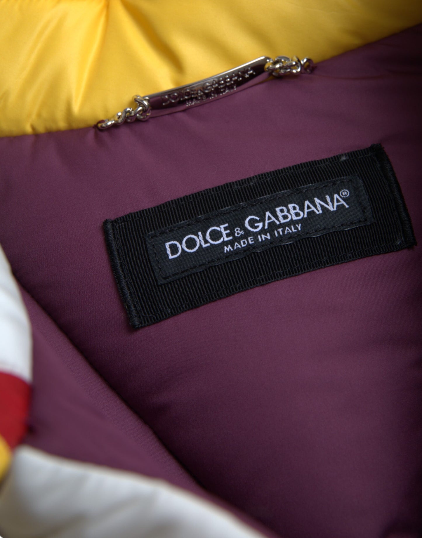 Dolce &amp; Gabbana Multicolor Windbreaker Pufferjacka Herr