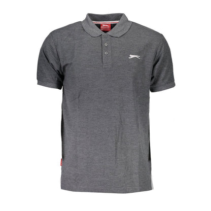 Slazenger Gray Cotton Polo Shirt