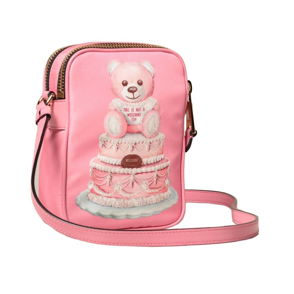 Moschino Couture Rosa Nylon Crossbody-väska