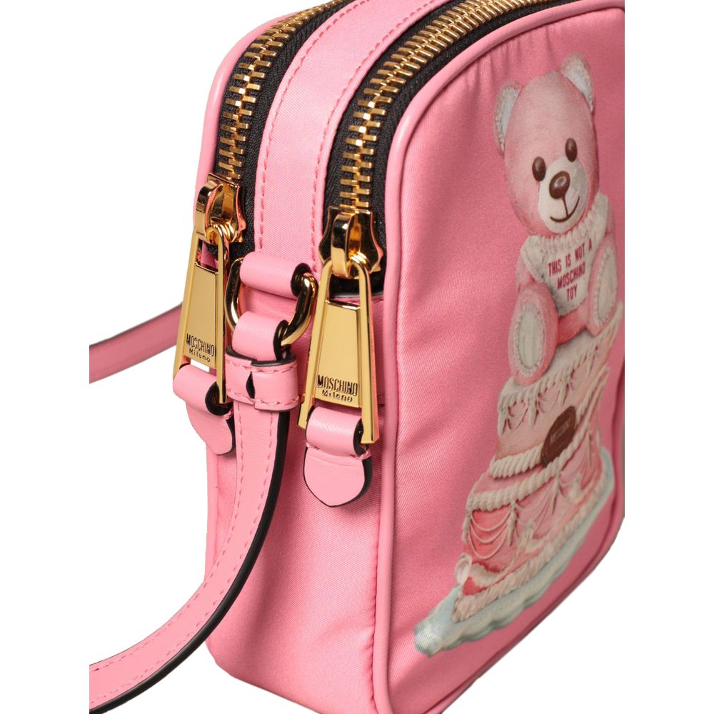 Moschino Couture Rosa Nylon Crossbody-väska