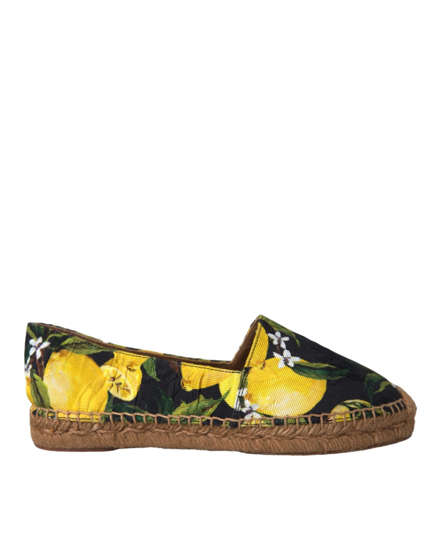 Dolce &amp; Gabbana Multicolor Lemon Slip On Espadrilles Skor