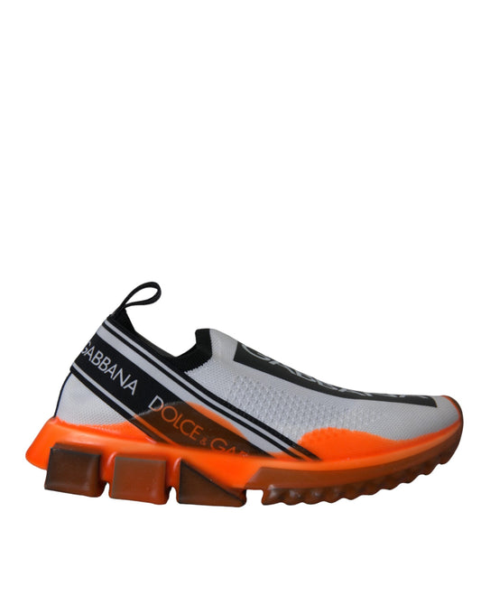 Zapatillas deportivas sin cordones Sorrento de Dolce &amp; Gabbana en color negro, blanco y naranja