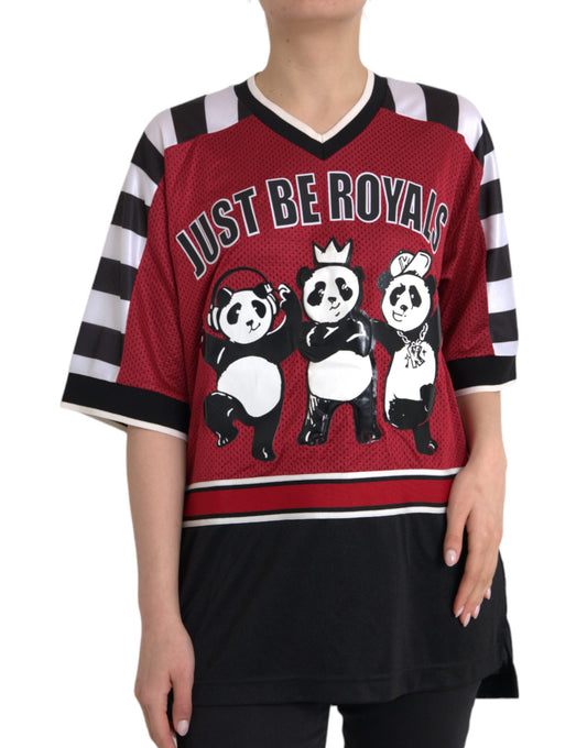 Dolce &amp; Gabbana Multicolor Royals Panda Oversized T-shirt