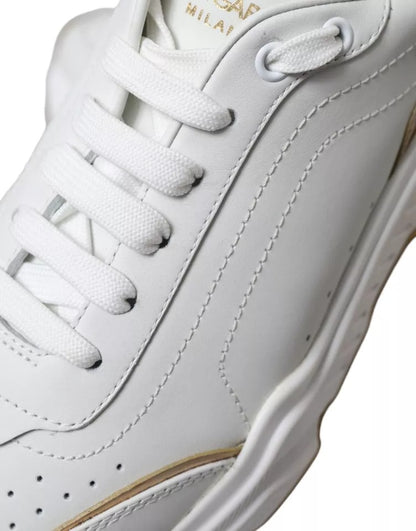 Zapatillas de deporte de piel de hombre Dolce &amp; Gabbana en oro blanco DAYMASTER Shoes