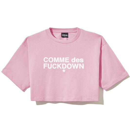 Comme Des Fuckdown Rosa bomullstoppar &amp; T-shirt